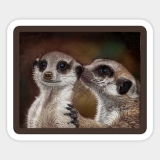 Meerkat Gossip Sticker